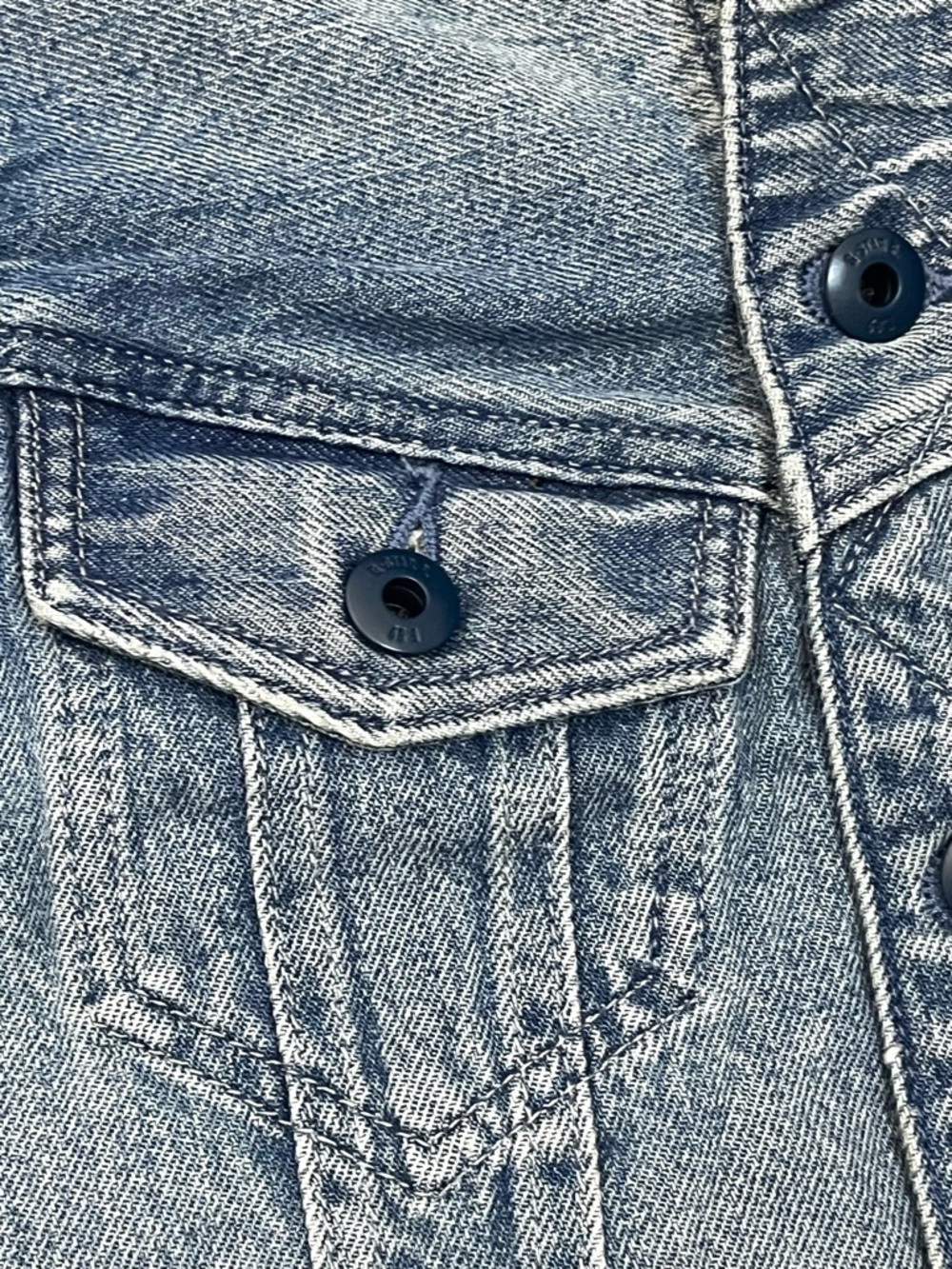 G-Star Raw Women’s Slim Sun Faded Air Force Light Blue Denim Vest w Pockets XS - Picture 9 of 16